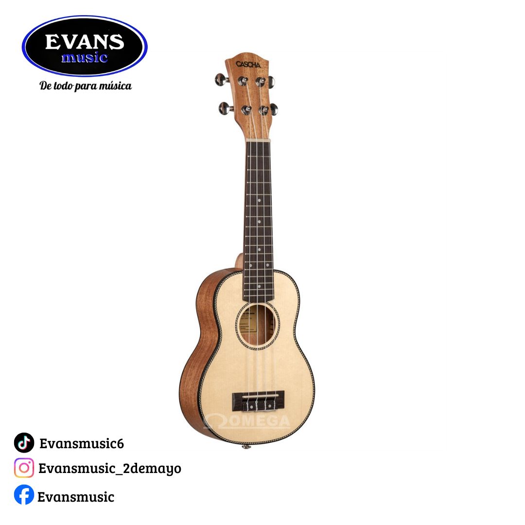 Ukelele de Concierto Premium CASCHA Color Pino HH2150